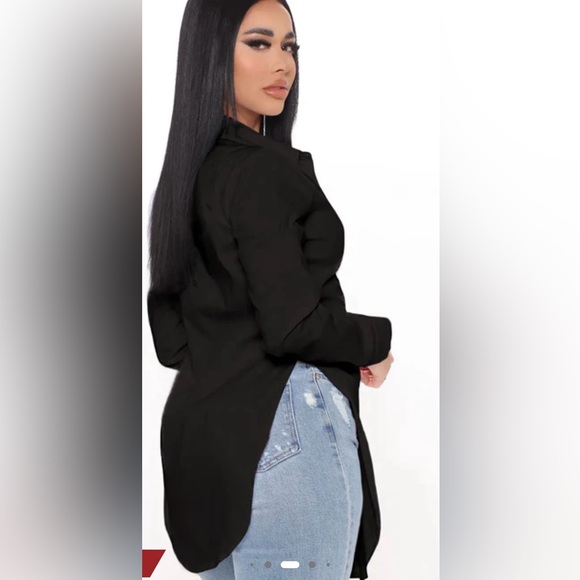 Fashion Nova Tres Chic Poplin Shirt - Picture 3 of 3